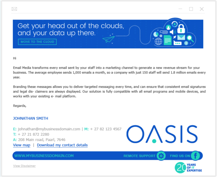 IT Services Signature Example