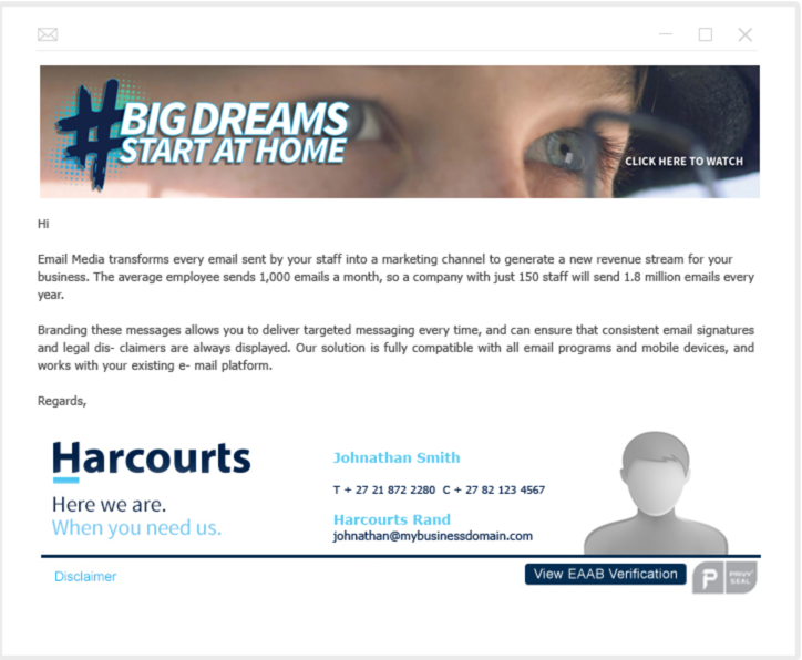 Real Estate Signature Example